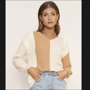 Color block sweater